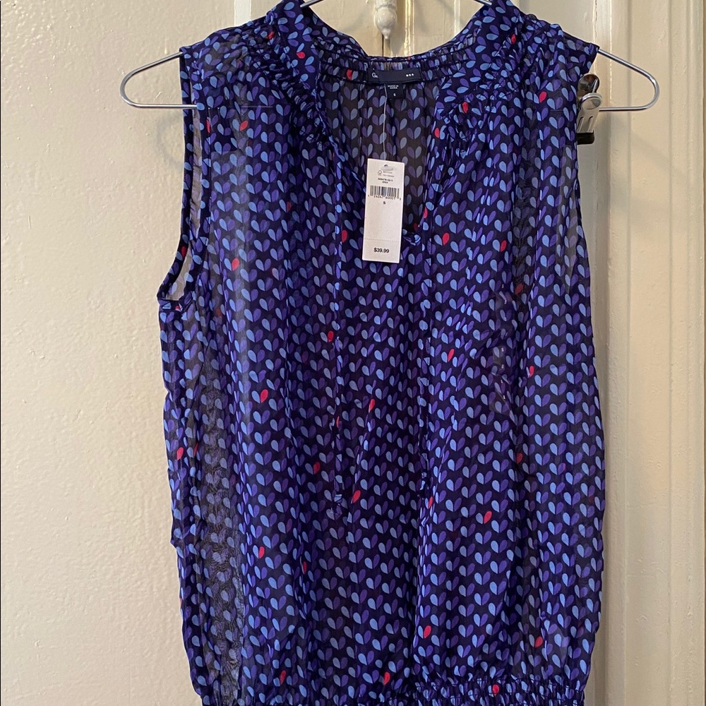 NEW Gap Navy Blouse Size SMALL